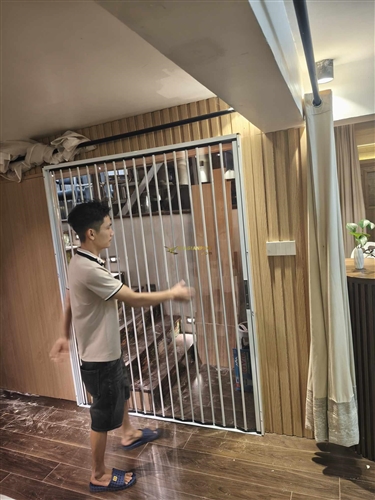 Cửa Xếp Lá Nhựa Vách Ngăn Điều Hoà Cao Cấp Độ Bền Rất Cao